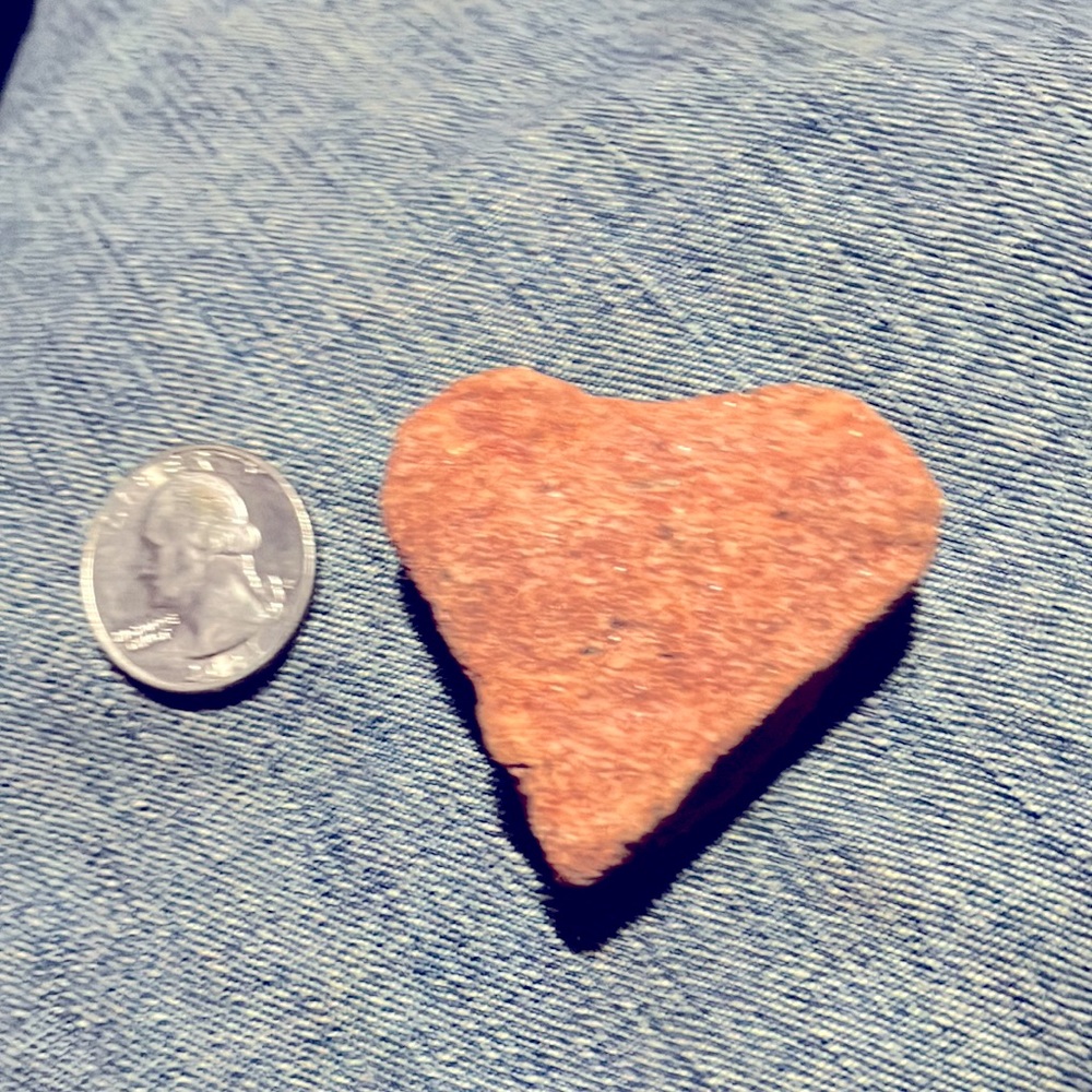 Heart shaped rock